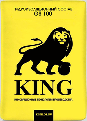 Жесткая цементная гидроизоляция KING GS 100 (30 Мпа, W10, Fкз 50)